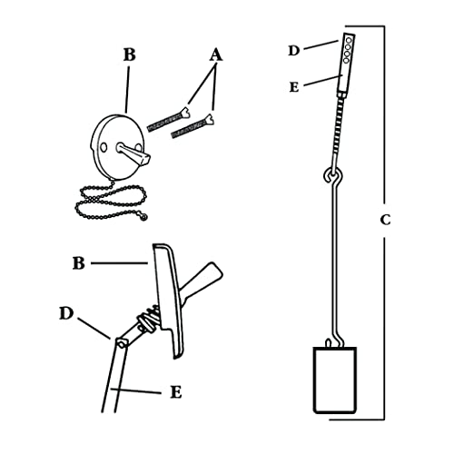 DANCO Tub Drain Linkage Assembly, Brass, 1Pack (88924), 14.625 inches