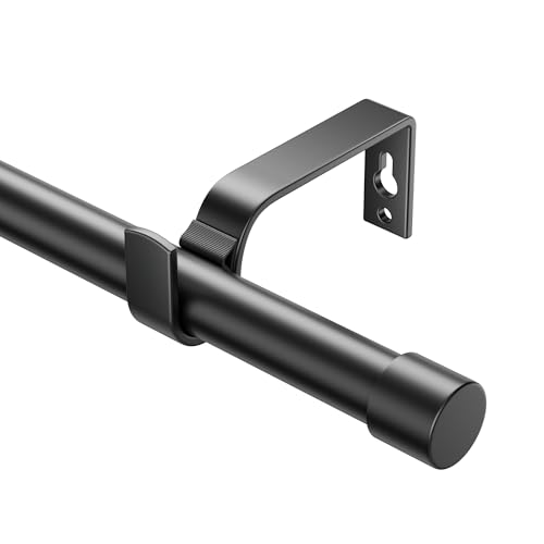 76-280cm Extendable Curtain Rods, 19mm Diameter Adjustable with Eyelet Finials, Elegant Bedroom Decorative Rods