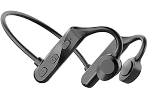 Vroomoto Bone Conduction Open Ear Wireless Headphones, 15 Hours Playtime, Fast Charging, Training Headphones for Men, Lightwe