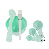BeMall Packed 4 In 1 Facial DIY Mask Bowl Brush Spoon Tools Set(random Color)