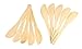 JustNile Set of 10 Bamboo Wood Peanut Butter Cheese Spreader Knife, Face Mask Spatula