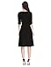 Sue&Joe Women's 3/4 Sleeve Dress Ruched Waist Classy V-Neck Casual Cocktail Dress