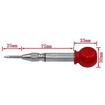 Generic 1Pcs HSS Center Punch Stator Punng Automatic Center Pin Punch Spring Loaded Marking Drilling Tool With A Protective Sleeve
