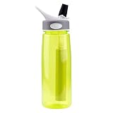 Clear Flow Water Filter - 1,500-L Carbon and Hollow Fiber Membrane Water Filter Straw - Survivor or Emergency Filter