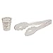 Update International PCT-12CL Polycarbonate Tongs, 12 in, Clear, Polycarbonate