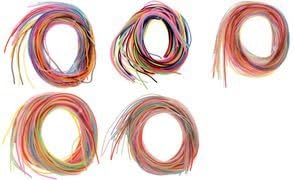 Glorex Colour Strips Transparent 20St 100 cm Long 10 Colour Assorted Grab Bag - Assorted Colours 11.6 x 18 x 2.5 cm