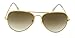 Outray Classic Aviator Non Prescription Metal Frame Clear Lens Glasses for Women Men