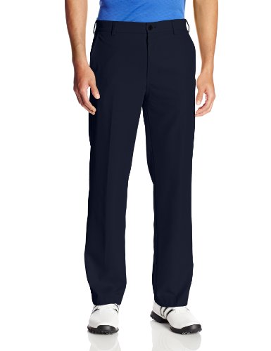 IZOD Men's Flat Front Traditional Slim Fit Basic Microtwill Golf Pant, Deep Midnight, 30W x 30L