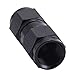 EVIL ENERGY 8AN Female to 8AN Female Straight Swivel Coupler Union Fitting Adapter Aluminum Black