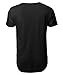 Hat and Beyond Mens Hipster Curve Hem Droptail Tee Premium Longline T Shirts (X-Large, 1hc01_Black)
