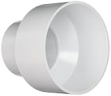 NDS 6P07 4" by 6" Reducer Coupling Hub by Hub, Solvent Weld Fitting, White