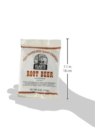 CLAEYS OLD FASHIONED ROOT BEER HARD CANDY 6 OZ.