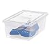 IRIS 6 Quart Clear Storage Box, 12 Pack