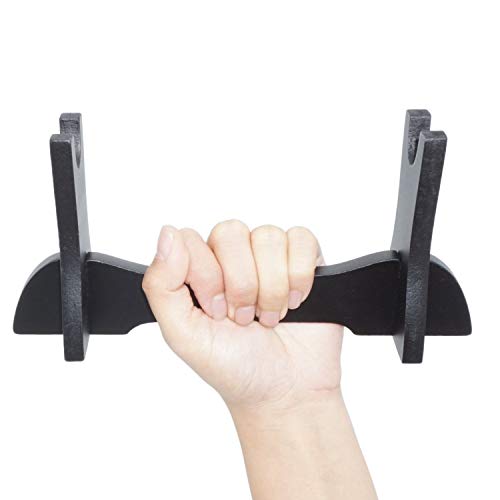 CNLQ Wooden Single Samurai Sword Stand Display for Katana Wakizashi Tanto