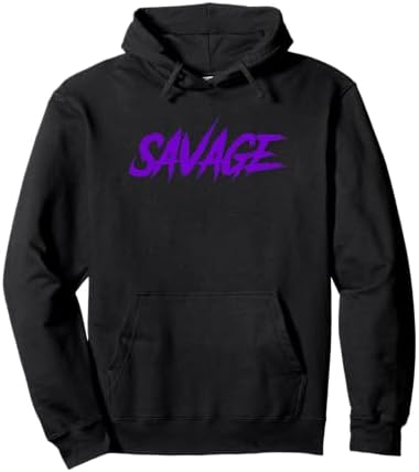 Amazon.com: Savage Hoodie | Black & Gold Savage Hooded Sweatshirt