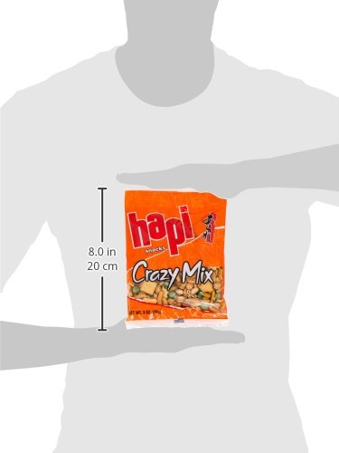 Hapi Crazy Mix Rice Crackers, 3-Ounce Bags (Pack of 12)