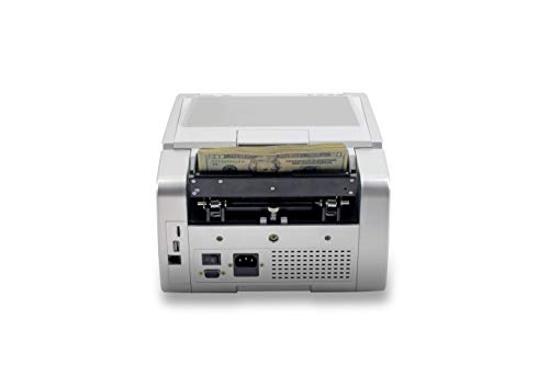 SILVER by AccuBANKER S6500 Cash Counter Money Counter Machine Quick Mixed Denomination Bill Counter with Counterfeit Detector UV, MG, Infrared, Size & Metal Thread (S6500) - Thumbnail 3