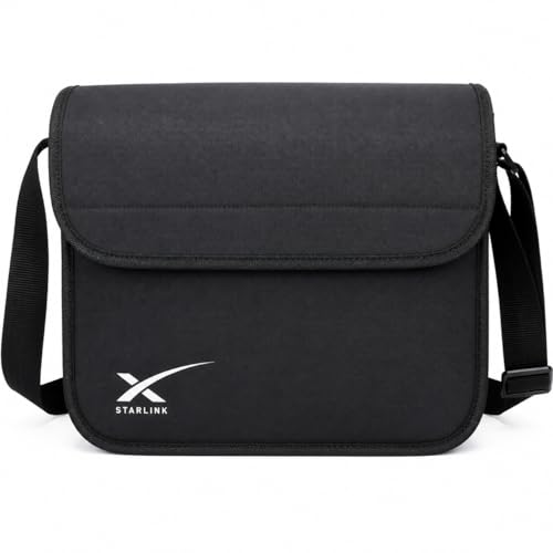 Case Bisbel Bolsa Compatível com Starlink Mini Premium Aveludada Com EVA Interno Proteção Reforçada Para Transporte