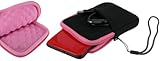 rooCASE Super Bubble Neoprene (Pink / Black) Sleeve Case for Seagate GoFlex Ultra-portable 320 GB / 500 GB / 750 GB / 1 TB / 2 TB USB 2.0 3.0 Portable Hard Drive