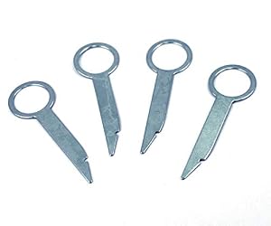 Image of Xtenzi Replacement Radio Removal Key Set Compatible with Audi/VW/Mercedes Car Stereos - XT91402