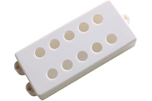 MYLES MUSIC SHOP 4/5/6 String Bass Guitar Pickup Covers Set Fit For MusicMan Bass (Whiet 5 String Covers (2pcs))