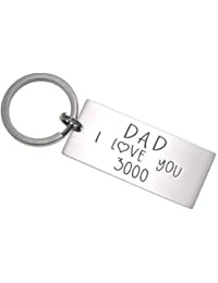 LParkin I Love You 3000 Keychain Daddy Grandpa (Dad I Love You 3000)