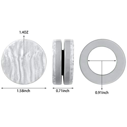 Jetec 4 Pairs Curtain Weights Shower Curtain Drapery