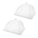 Set of 2 Large Pop-Up Mesh Screen Food Cover Tents - Keep Out Flies, Bugs, Mosquitos - Reusable - Colors May Vary (ASSORTED, 1)
