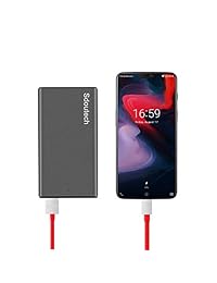sdoutech 10000 mAh Mini portátil vooc Dash Carga Banco de energía F OnePlus 3T 5 5T Oppo R9, gris