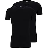 BOSS Mens 2 Pack Crew Neck Stretch Undershirts