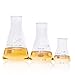 ULAB Scientific Narrow-Mouth Glass Erlenmeyer Flask Set, 3 Sizes 50ml 150ml 250ml, 3.3 Boro with Printed Graduation, UEF1001
