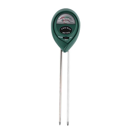 Cumtur Moisture and pH Meter,2 in 1 Soil Moisture PH Meter Soil Hygrometer Durable Soil Tester Garden Moisture Soil PH Intensity Meter