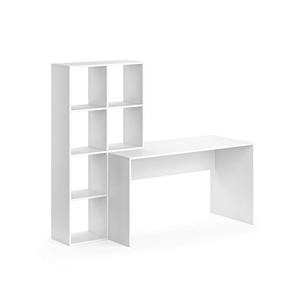 Vicco Schreibtisch Mara, Arbeitstisch fÃ¼r das BÃ¼ro, WeiÃ, 59 x 166.8 cm