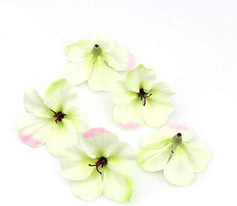 YUDX121 100pcs/lot Spring Silk Orchid Artificial Flower Heads Gladiolus Cymbidium Flowers for Wedding Decoration (Light…