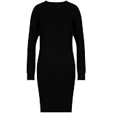 Armani Exchange Womens Merino Wool Mix Long Sleeve Knit Mini Dress