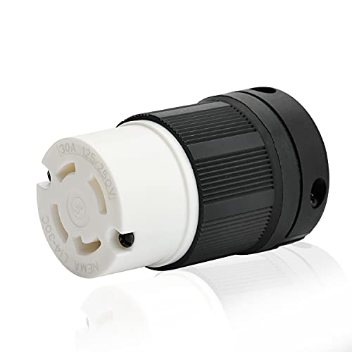 STARELO Locking Connector for Generator NEMA L1430C Extension Cord End Female Connector 30A 125