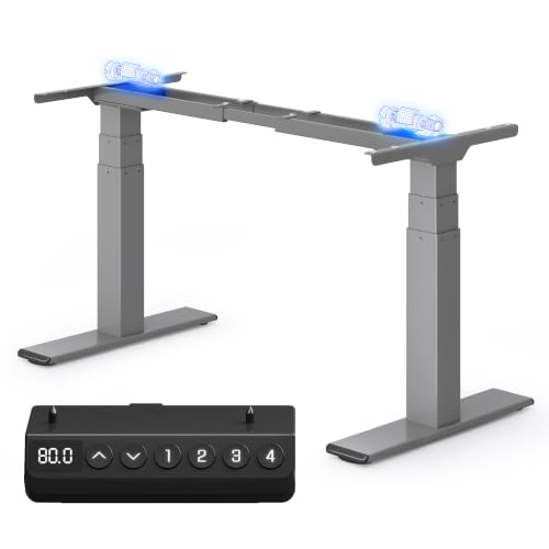 FLEXISPOT Höhenverstellbarer Schreibtisch Tischgestell,Doppelmotor&3-stufig