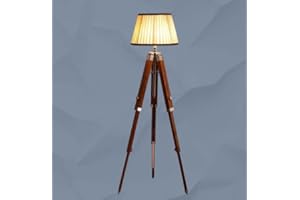 Vintage Wooden Tripod Stand – Adjustable Antique-Style Surveyor Stand for Lamp Base, Telescope, Camera or Home Decor Display