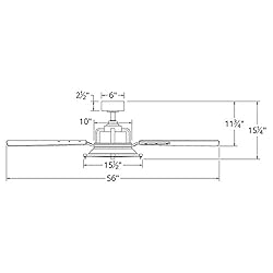 Modern Forms FR-W1818-56L-OB/DW Nautilus 56" Four