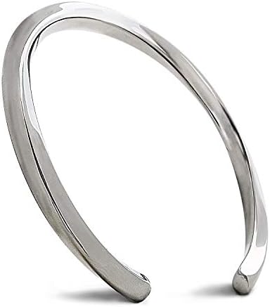 Baby Mine チタン ブレスレット シンプル アクセサリー バングル メンズ ギフトボックス 人気 おすすめ シルバー ジュエリーボックス