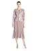 Alex Evenings Women's Tea Length Mock Jacket Dress with Button Front, Pewter/Frost, 10
