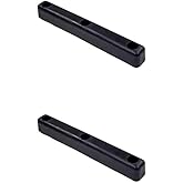 Mytee Products 2 Pack 16"x2"x2" Rectangular Rubber Dock Bumper with 3 Holes - Impact Resistant Molded Rubber Bumper for Semi Truck, Flatbed Trailer, Boat Docks, Marinas &amp; Parking Spots