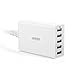 Anker 40W 5-Port High Speed Desktop USB Charger with PowerIQ Technology for iPhone, iPad Air 2, Samsung Galaxy, Nexus, HTC, Nokia and More (White)
