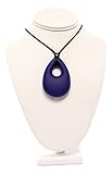 BPA Free Silicone Teething Necklace (Teardrop) (Indigo)