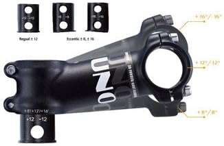 TAQ-PRO ST18 Adjustable Handlebar Stem for Mountain Bike / Road Bike, 70 mm 31.8 mm Aluminium Head, Matt Black