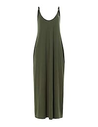 ZANZEA - Vestido de verano para mujer, sin mangas, a rayas, cuello en V, con bolsillos sueltos