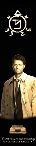 Castiel Supernatural Bookograph Metal Bookmark