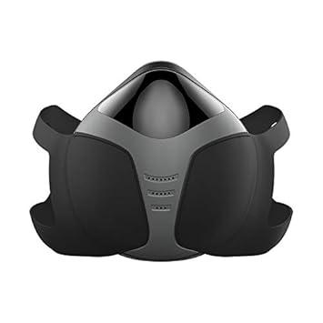 BelleLife ウェアラブル 小型空気清浄機 電動ファン付きマスク 花粉症対策 マスク型モバイル 携帯用 空気清浄機 3Ｄ立体 USB充電式 快適 息苦しさを解消 花粉、PM2.5をブロック 風邪 高性能 軽量 快適 フィルター セット 大人子供兼用