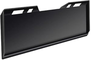 AHLOKI Universal Skid Steer Mount Plate Thick Skid Steer Plate Attachment 3000LBS Weight Capacity Quick Attach Mount Plate Adapter Loader W/Holes Easy to Weld Or Bolt to Different Accessories (6MM)