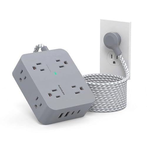 HANYCONY 1080J Surge Protector Power Strip Flat Plug
